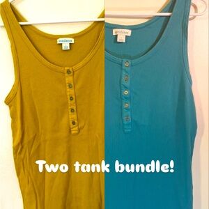 Sundance Yellow and Teal Tank Top Bundle